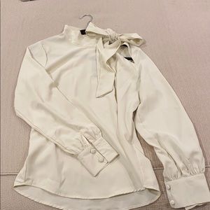 NWT Nasty Gal Bow Blouse